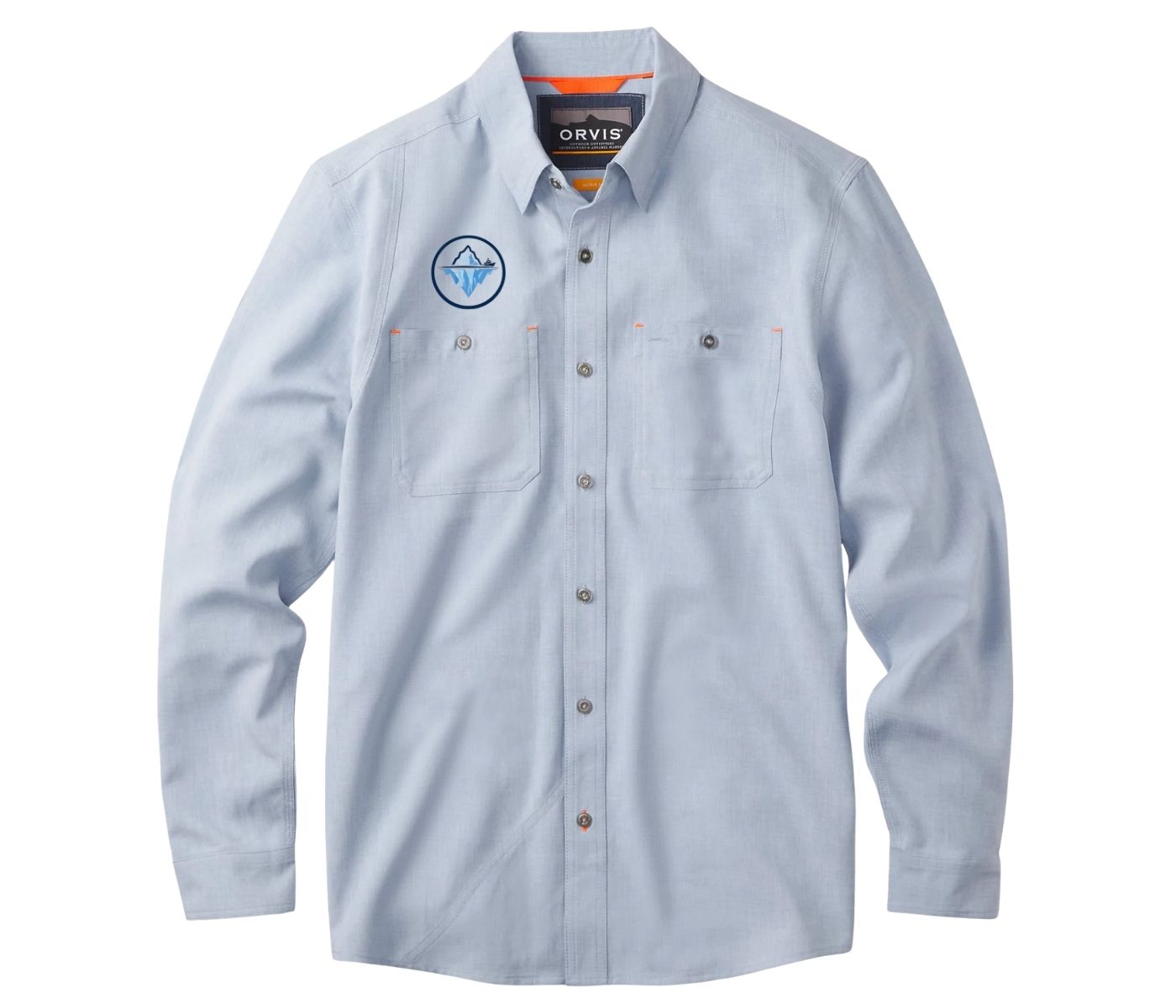 Men's Orvis Chambray Shirt - Size: M, color: Shark, Size: L, color: Shark, Size: 2xl, color: Shark