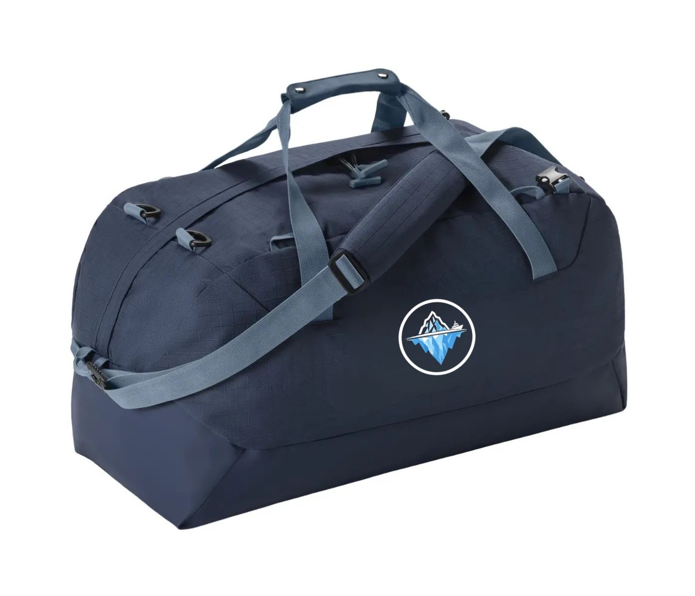 Soft-Sided Medium 60 L Duffel with Backpack Straps - color: Midnight Blue