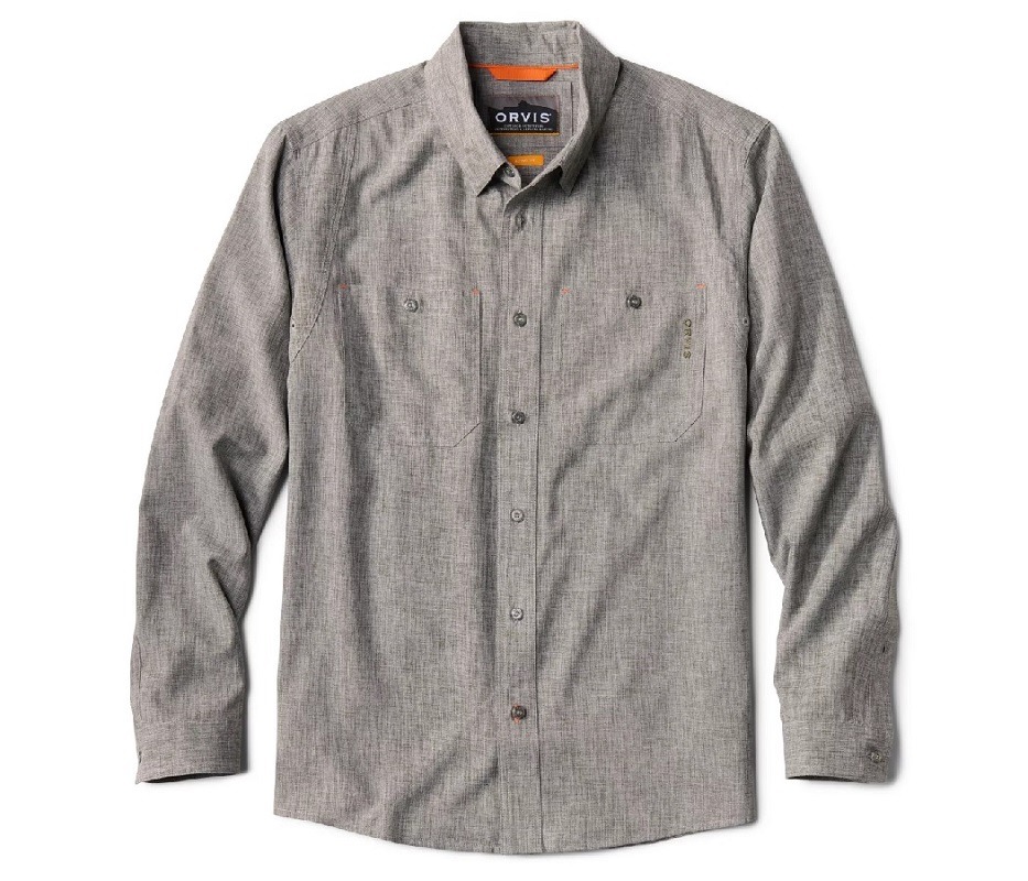 Men's Orvis Chambray Shirt - Size: M, color: Shark, Size: L, color: Shark, Size: 2xl, color: Shark